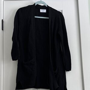 Old Navy Women's Black Open Cardigan